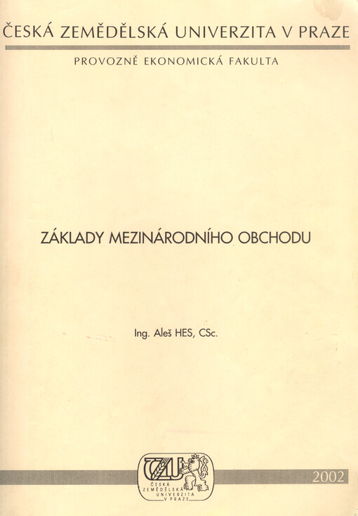 Základy mezinárodního obchodu
