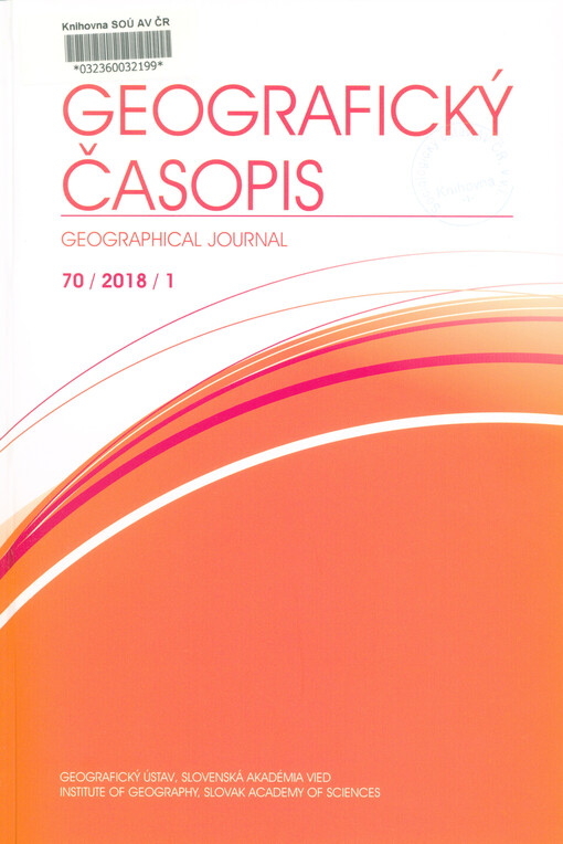 Geografický časopis : časopis Geografického ústavu Slovenskej akadémie vied.