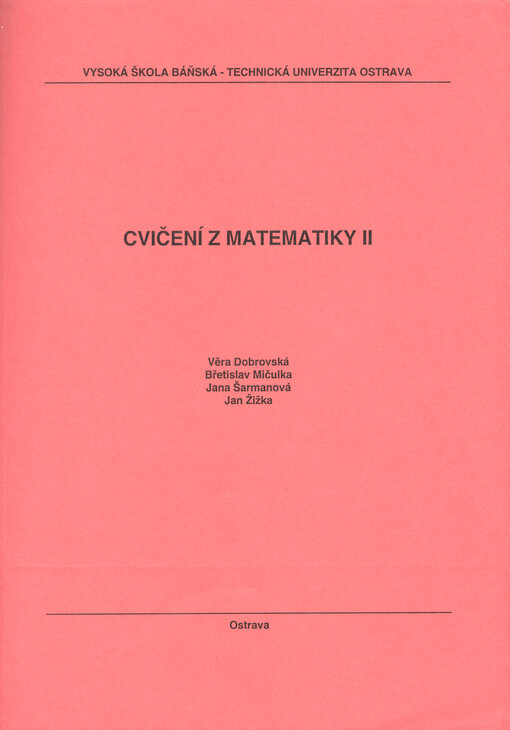 Cvičení z matematiky II.