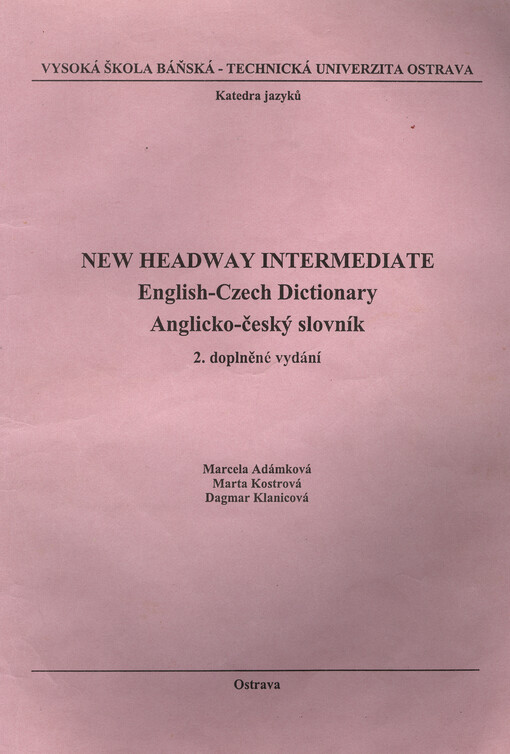 New headway intermediate : English-Czech dictionary, anglicko-český slovník, 2. doplněné vydání