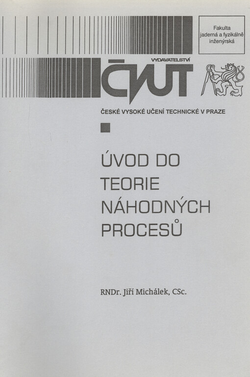 Úvod do teorie náhodných procesů