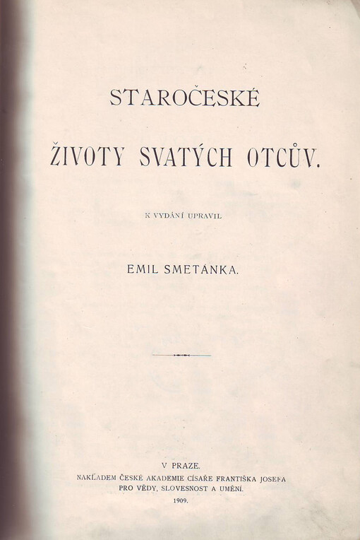 Staročeské životy svatých otcův