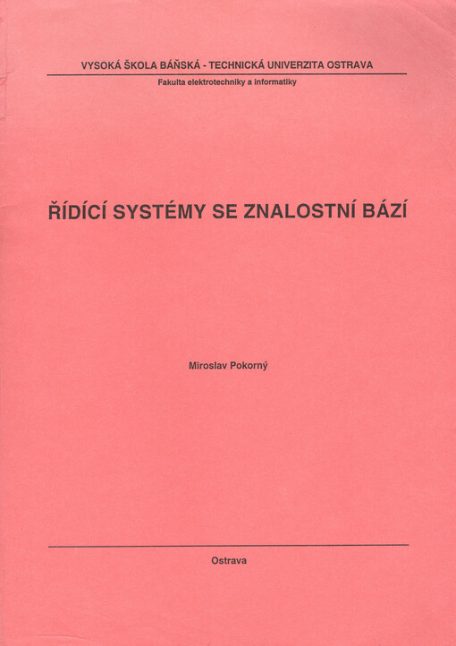 Řídící systémy se znalostní bází