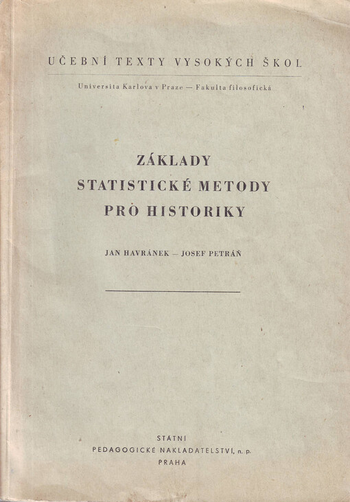 Základy statistické metody pro historiky
