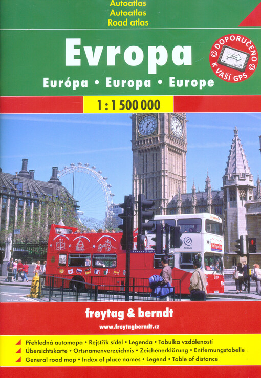 Evropa = Európa = Europa = Europe : autoatlas 1:1 500 000