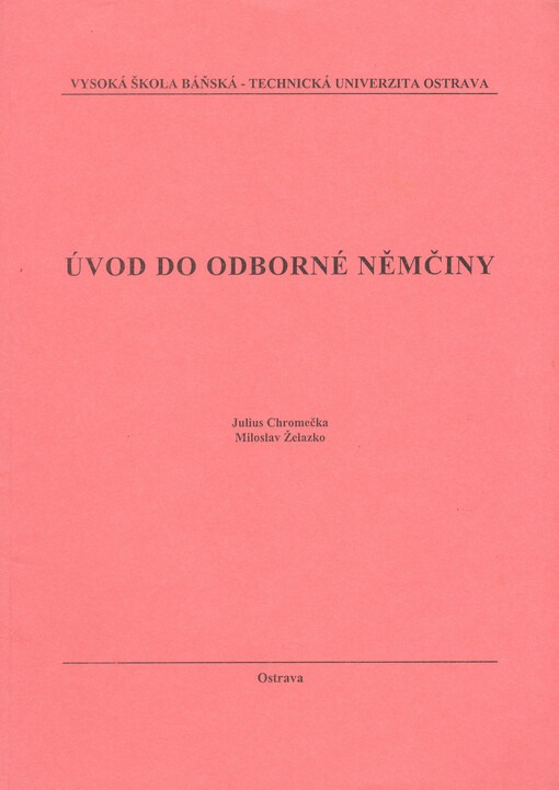 Úvod do odborné němčiny