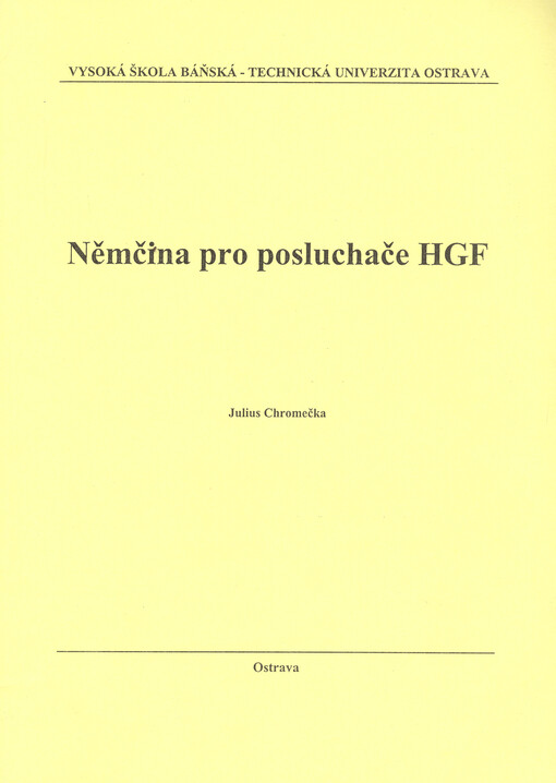 Němčina pro posluchače HGF