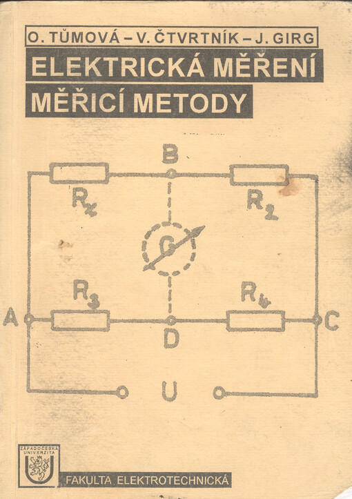 Elektrická měření : měřicí metody