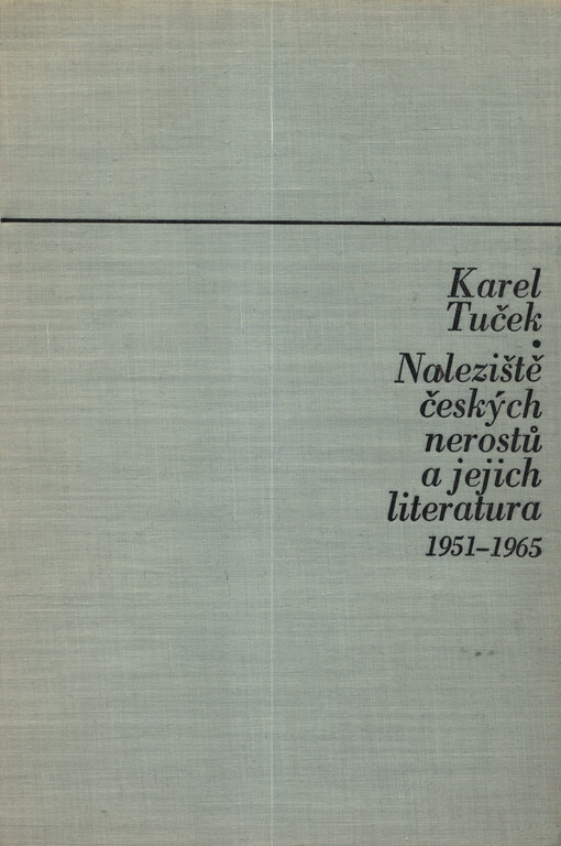 Naleziště českých nerostů a jejich literatura 1951-1965