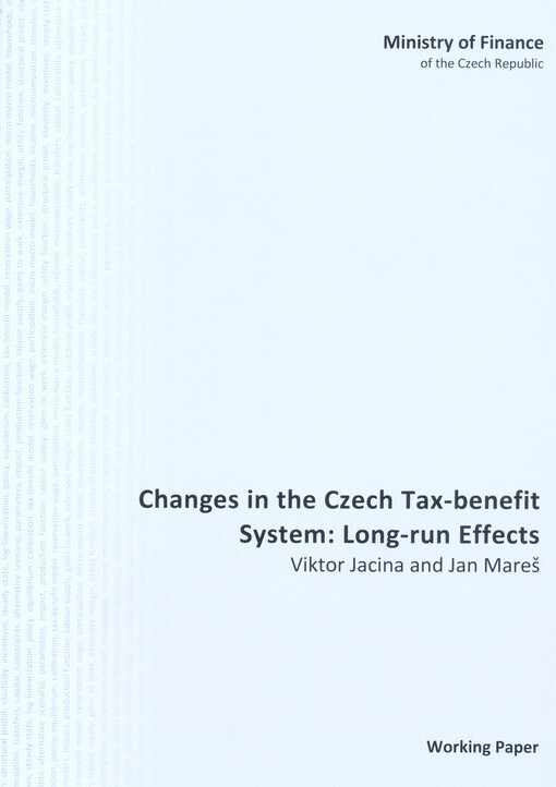 Changes in the Czech tax-benefit system: long-run effects