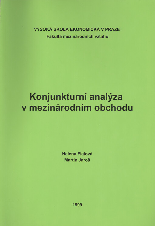 Konjunkturní analýza v mezinárodním obchodu