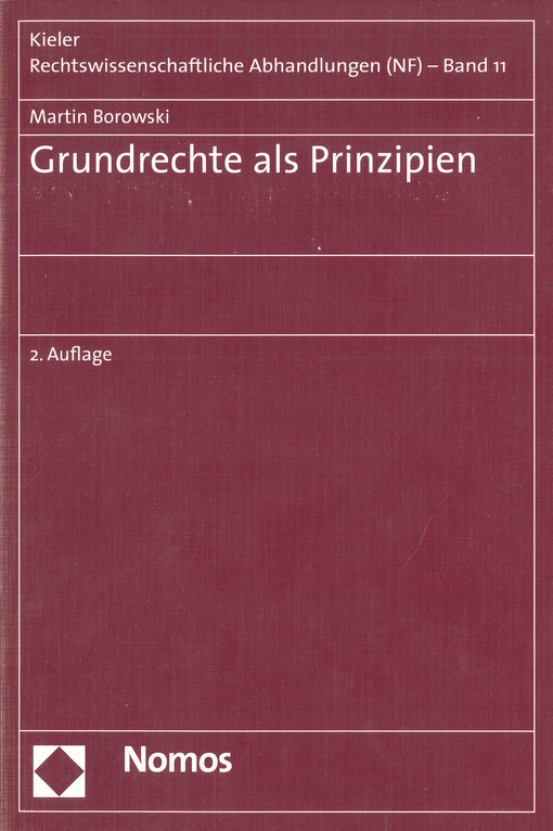 Grundrechte als Prinzipien