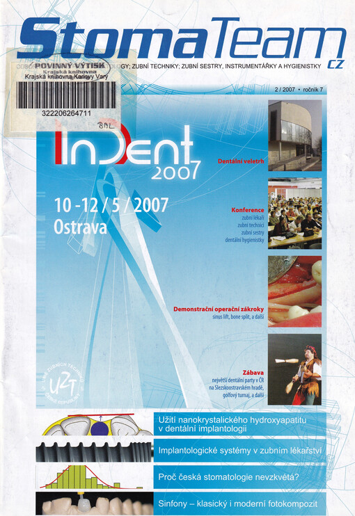 StomaTeam : zubní technik & stomatolog : časopis Unie zubních techniků ČR