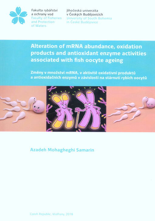 Alteration of mRNA abundance, oxidation products and antioxidant enzyme activities associated with fish oocyte ageing = Změny v množství mRNA, v aktivitě oxidativní produktů a antioxidačních enzymů v závislosti na stárnutí rybích oocytů
