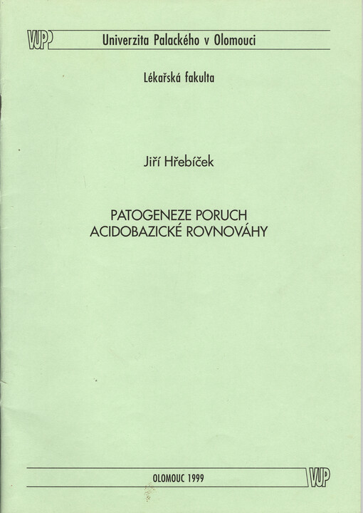 Patogeneze poruch acidobazické rovnováhy
