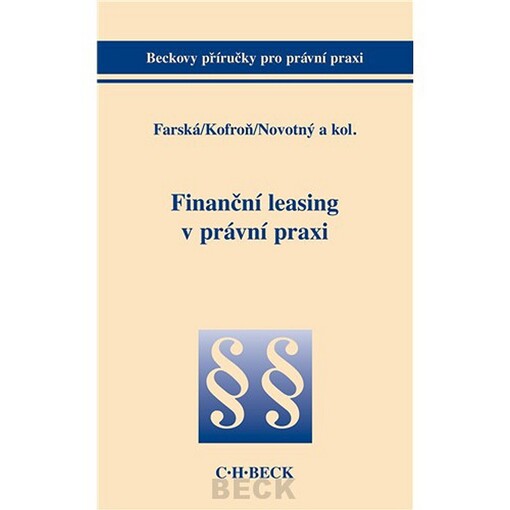 Finanční leasing v právní praxi