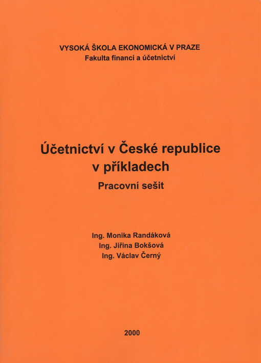 Účetnictví v České republice v příkladech : pracovní sešit