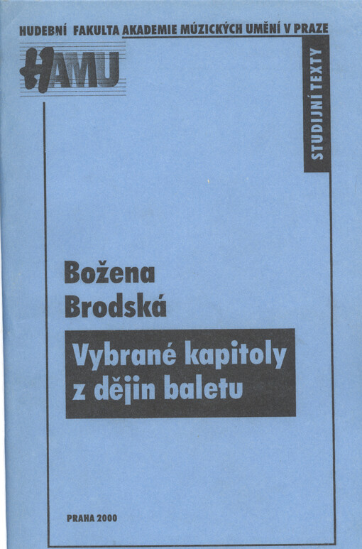 Vybrané kapitoly z dějin baletu
