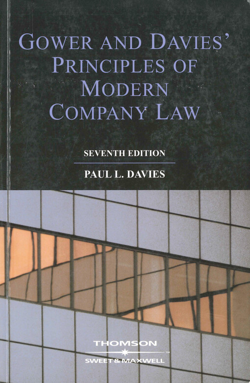 Principles of modern company law