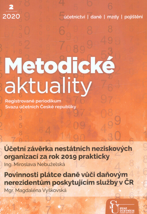 Účetní závěrka NNO za rok 2019 prakticky