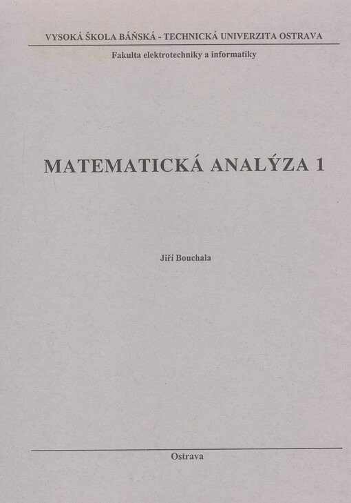 Matematická analýza 1