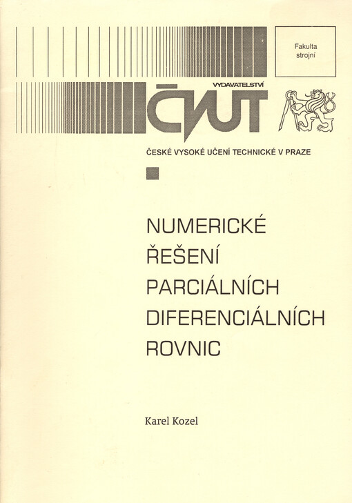 
  Numerické řešení parciálních diferenciálních rovnic
  