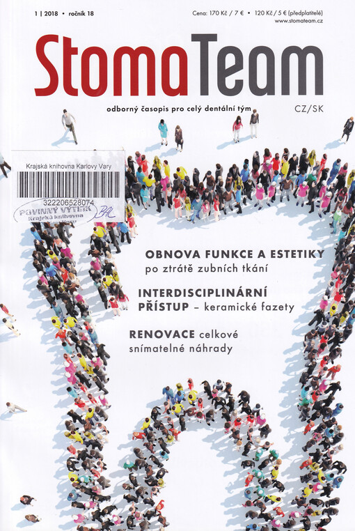 StomaTeam : zubní technik & stomatolog : časopis Unie zubních techniků ČR