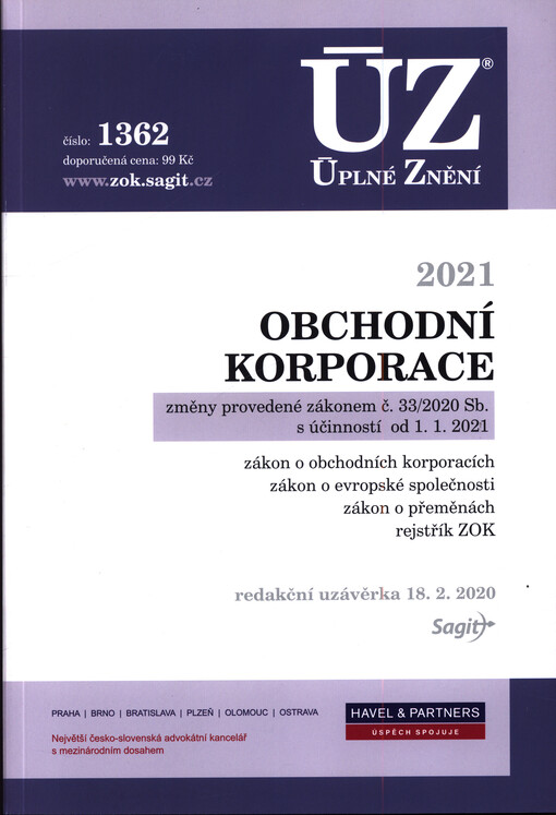 Obchodní korporace 2021