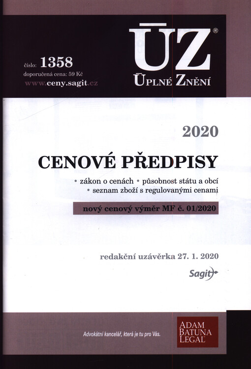 Cenové předpisy 2020