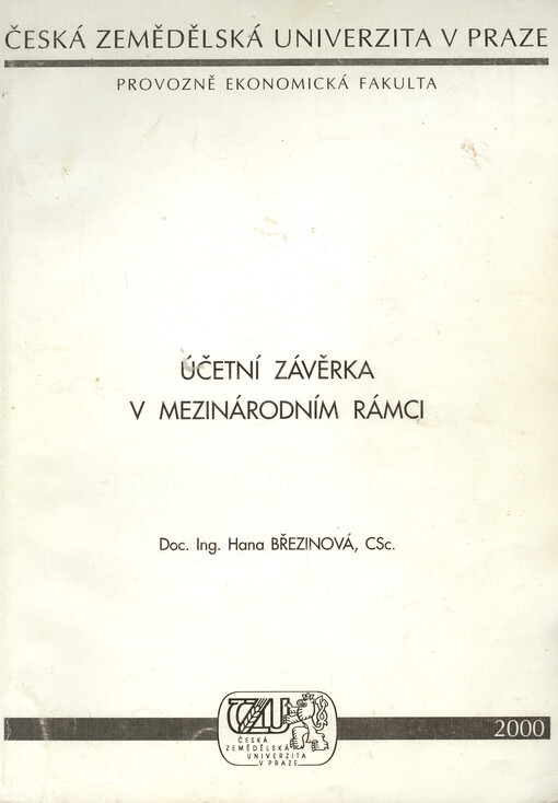 Účetní závěrka v mezinárodním rámci