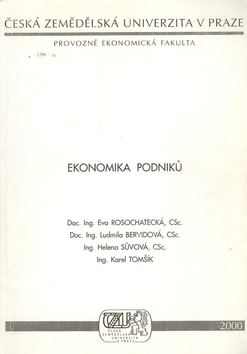 Ekonomika podniků