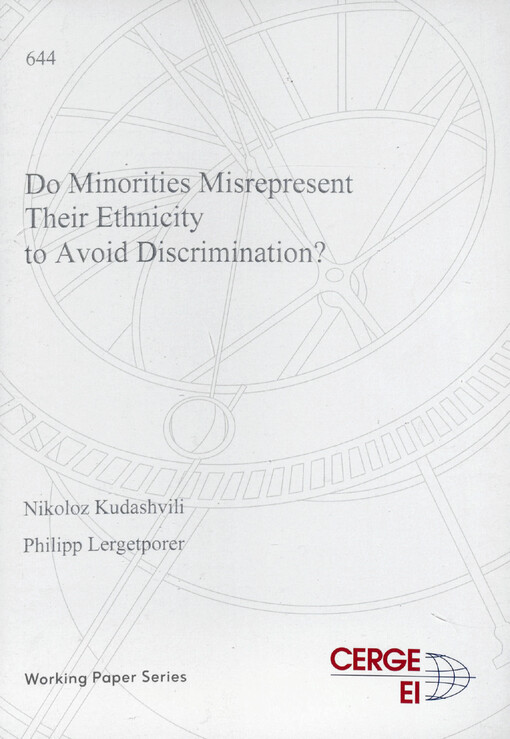 Do minorities misrepresent their ethnicity to avoid discrimination?