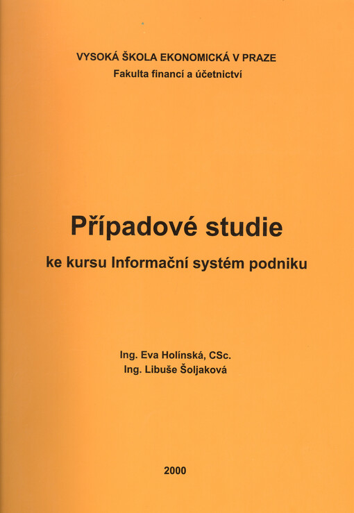 Případové studie ke kursu Informační systém podniku