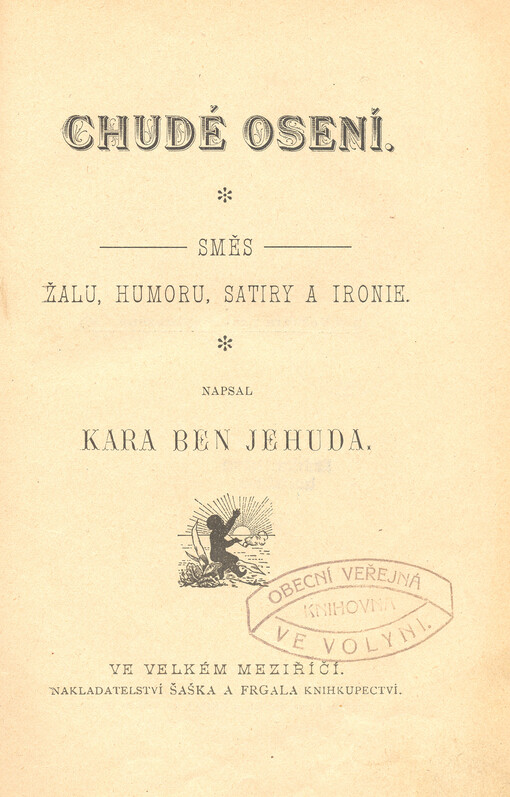 Chudé osení : směs žalu, humoru, satury a ironik