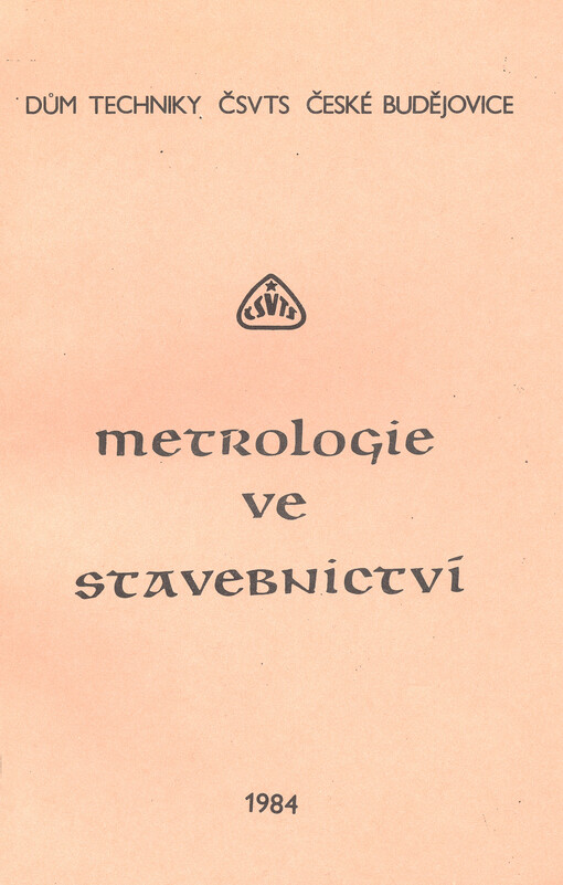 Metrologie ve stavebnictví