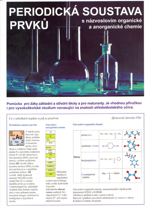 Periodická soustava prvků s názvoslovím organické a anorganické chemie
