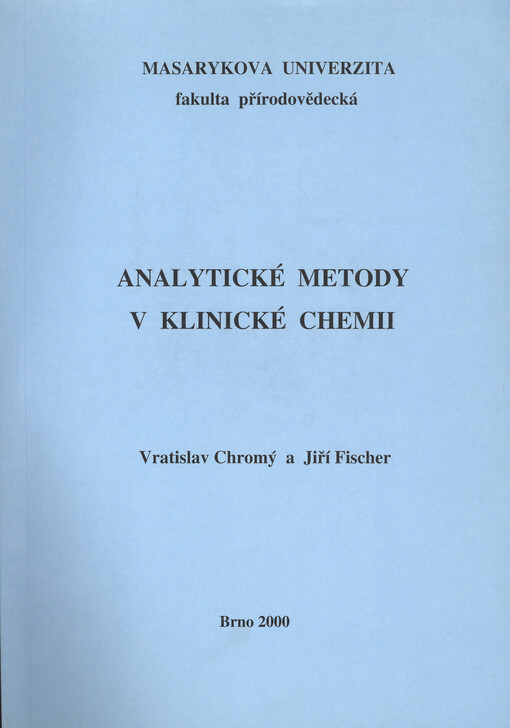 Analytické metody v klinické chemii