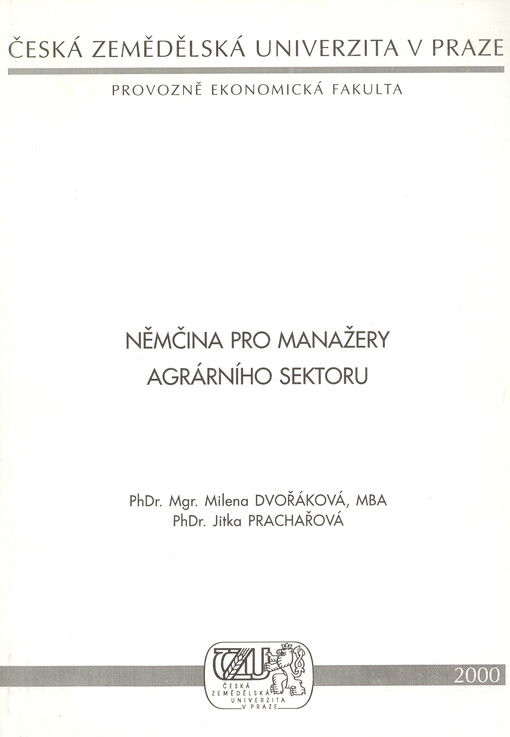 Němčina pro manažery agrárního sektoru