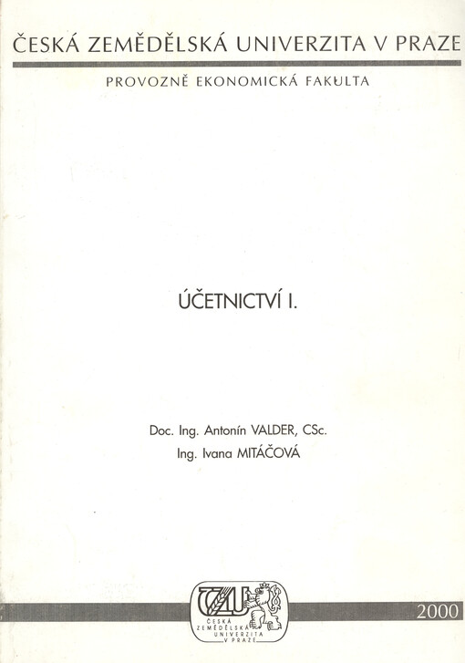 Účetnictví I.