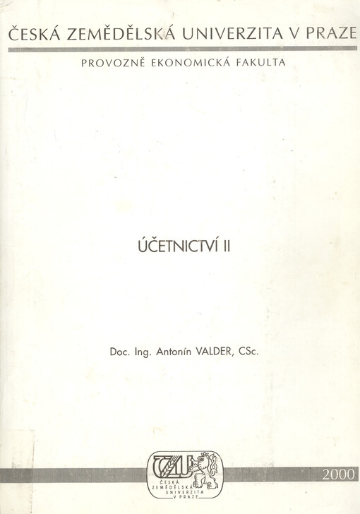 Účetnictví II