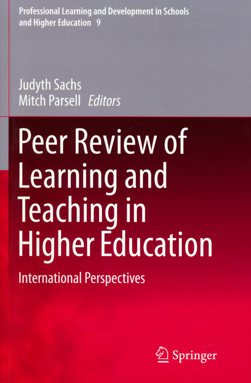 Peer review of learning and teaching in higher education : international perspecties