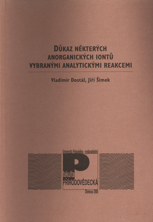 Důkaz některých anorganických iontů vybranými analytickými reakcemi