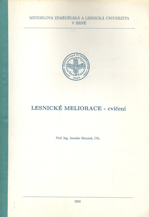 Lesnické meliorace : cvičení