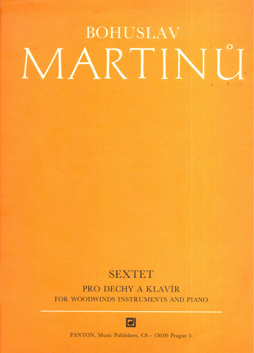 Sextet pro dechy a klavír Sextet for woodwinds instruments and piano