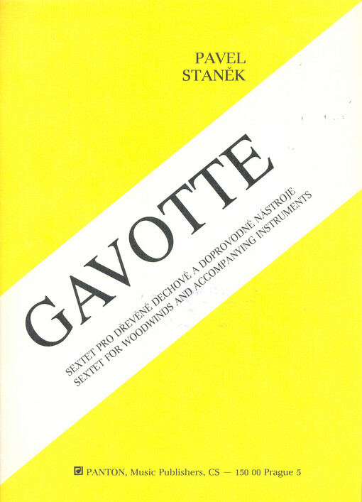 Gavotte sextet pro dřevěné dechové a doprovodné nástroje = Gavotte : sextet for woodwinds and accompanying instruments