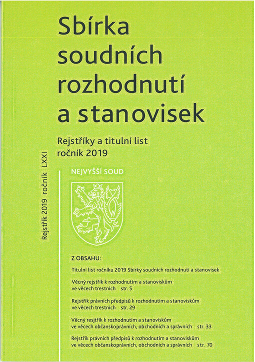  Rejstříky 2019