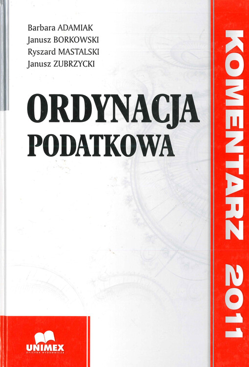 Ordynacja podatkowa : komentarz 2011