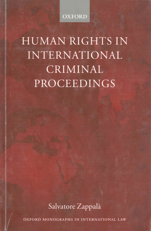 Human rights in international criminal proceedings