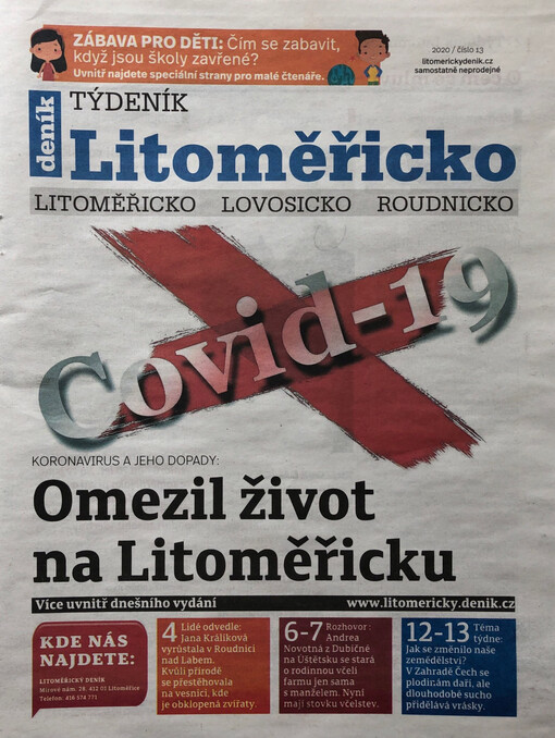 Týdeník Litoměřicko : Litoměřicko, Lovosicko, Roudnicko