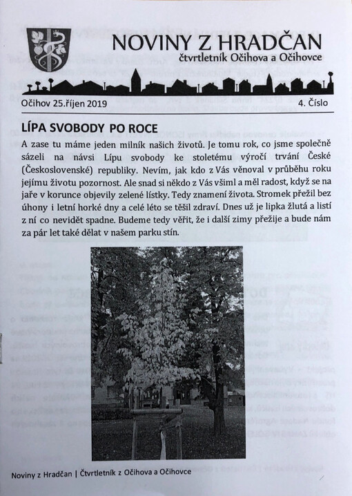 Noviny z Hradčan : čtvrtletník Očihova a Očihovce